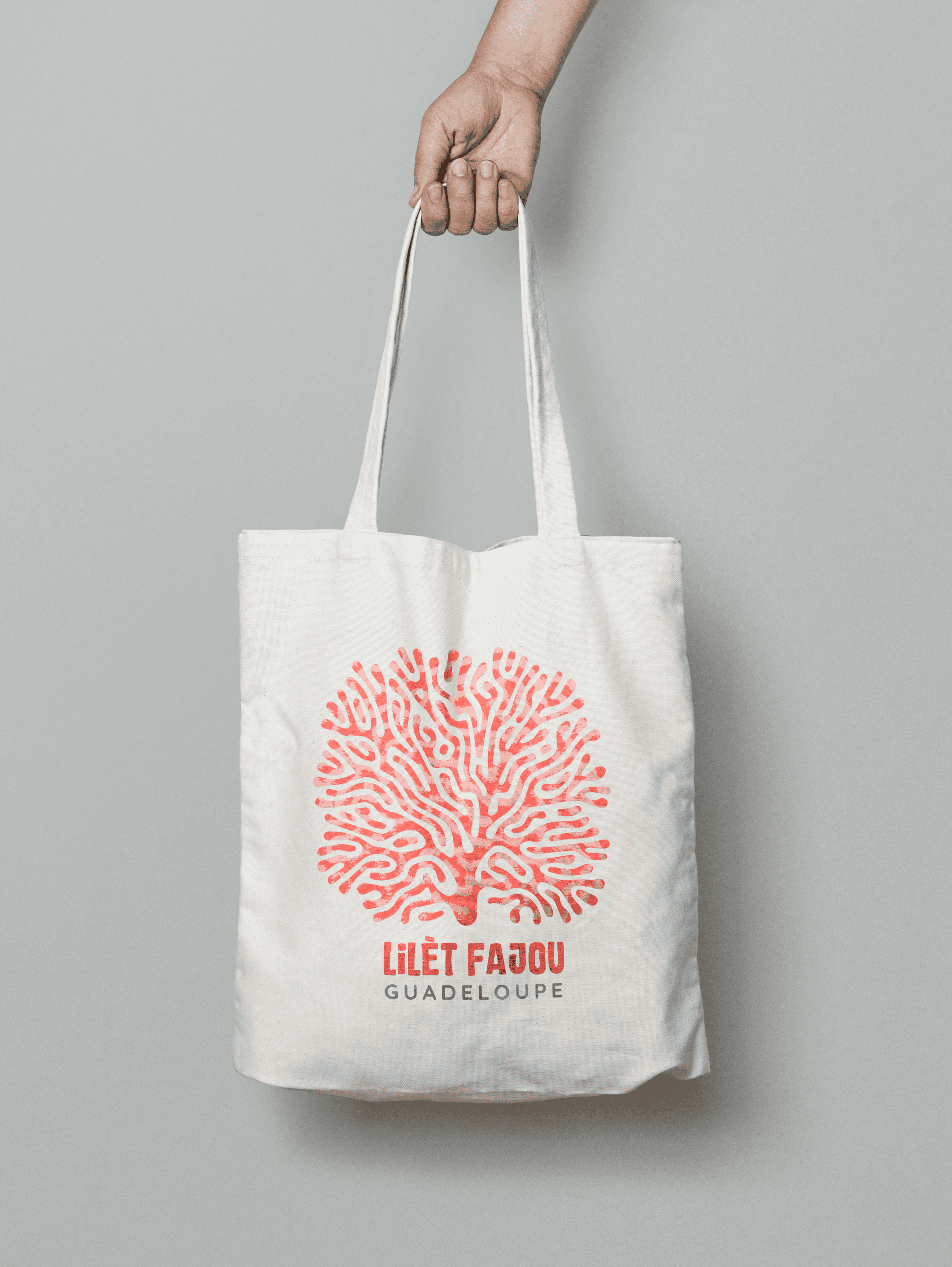 Tote bag-Coral