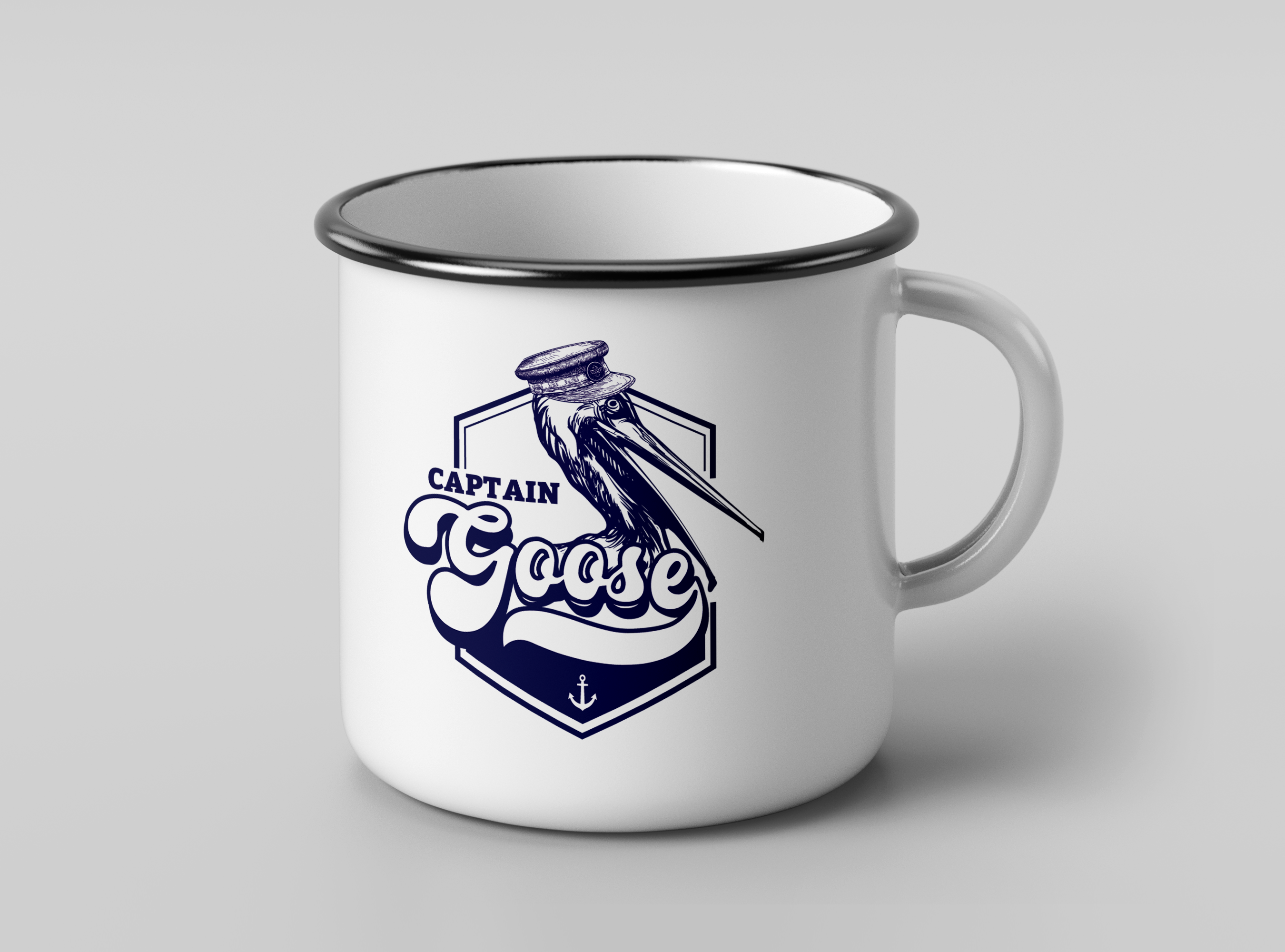 Mug Rétro Captain Goose
